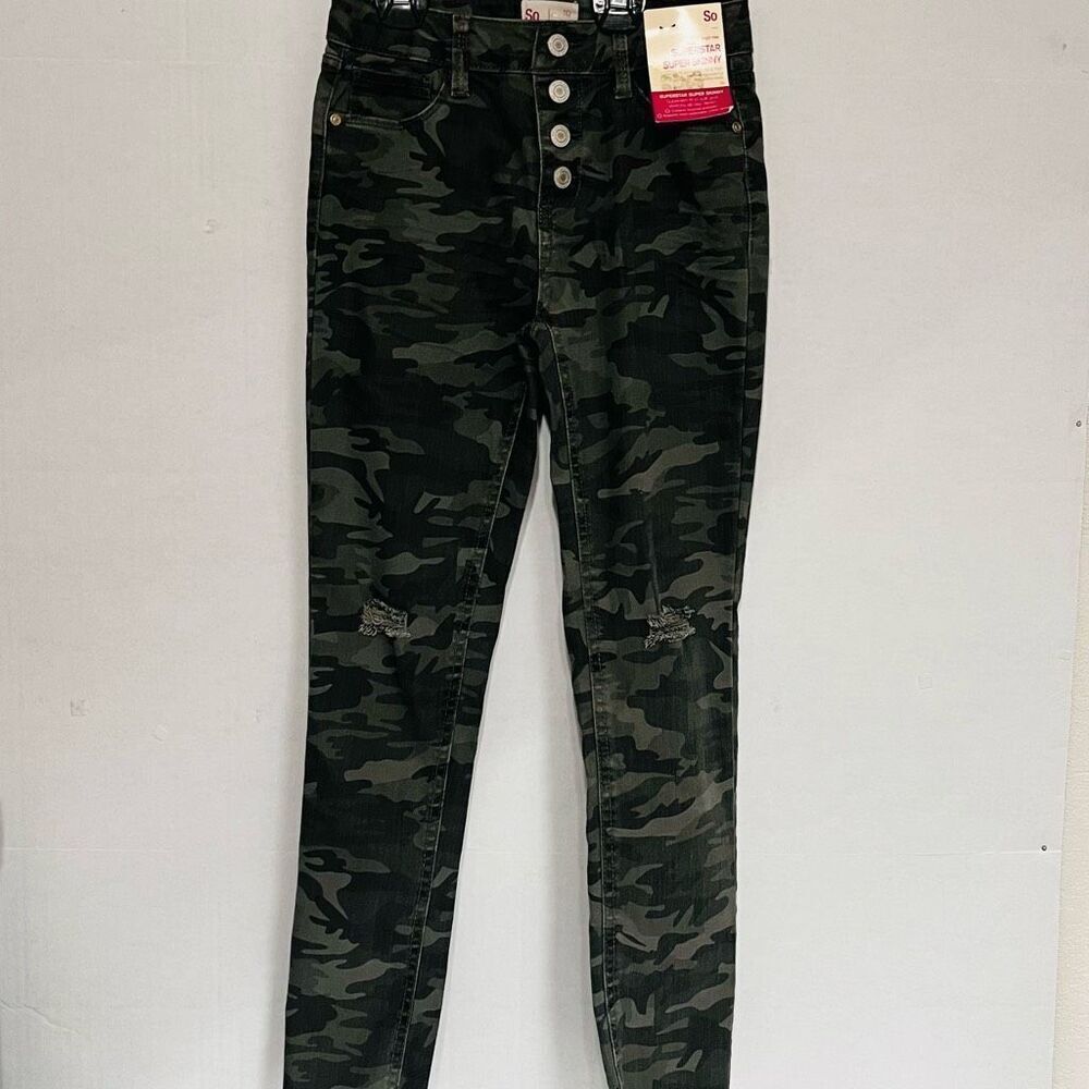 So Girls Camo Jeans Sz 10 NWT - Picture 1 of 6